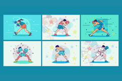 Boxing Defense Training Illustrations Product Image 1
