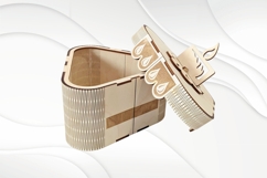 Gift Box Cake, Laser Cut Template, Candle Cake Design Product Image 5