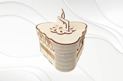 Gift Box Cake, Laser Cut Template, Candle Cake Design Product Image 2