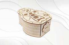 Christmas Snowman Coin Box, laser cutting model, piggy bank Product Image 3