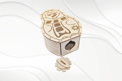 Christmas Snowman Coin Box, laser cutting model, piggy bank Product Image 2