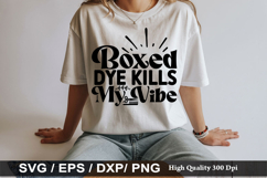 Boxed Dye Kills My Vibe - Hairdresser SVG Design Product Image 1