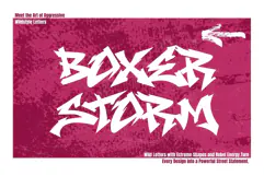 Boxer Storm - Wild Graffiti Font Product Image 1