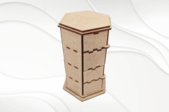 Sliding jewelry box 4 floors, design laser cutting, gift box Product Image 5