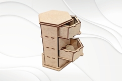 Sliding jewelry box 4 floors, design laser cutting, gift box Product Image 4