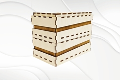 Unique Gift jewelry box, svg dxf design for laser cut. Product Image 4