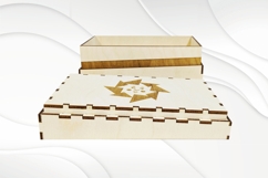 Unique Gift jewelry box, svg dxf design for laser cut. Product Image 3