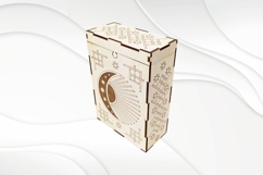 Gift box for Tarot Cards, sun moon, laser cutting design. Product Image 5