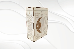 Gift box for Tarot Cards, sun moon, laser cutting design. Product Image 4