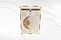 Gift box for Tarot Cards, sun moon, laser cutting design. Product Image 2