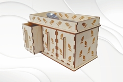 Gift tea bag box, laser cutting design, greeting kitchen box Product Image 5