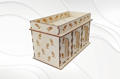 Gift tea bag box, laser cutting design, greeting kitchen box Product Image 2