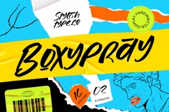 Boxypray - Display Handwritten Font Product Image 1
