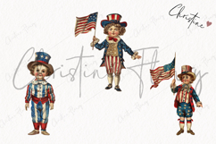 Whimsical 4th Of July People Clipart | 4th Of July PNG Product Image 3