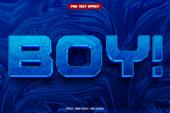 Boy 3D editable text effect Product Image 1