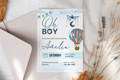 Boy Baby Shower Invitation Template Product Image 10