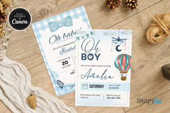 Boy Baby Shower Invitation Template Product Image 5
