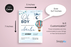 Boy Baby Shower Invitation Template Product Image 4