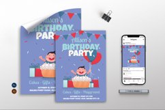 Boy Birthday Party - Flyer, Poster &amp; Instagram GR Product Image 1