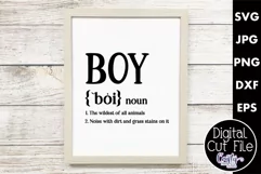 Boy Definition | Funny Boy Svg Design File Product Image 1