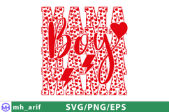 Mama Mom Mother Boy SVG PNG T-shirt Design Product Image 1