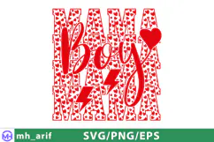 Mama Mom Mother Boy SVG PNG T-shirt Design Product Image 1