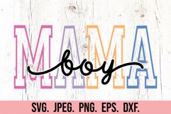 Boy Mama SVG - Mom Of Boys PNG - Mom Life SVG - Mothers Day Product Image 2