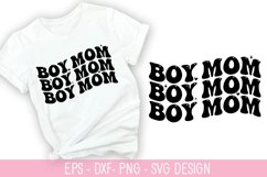 Boy MOM SVG - Mother&#039;s Day Design Product Image 1