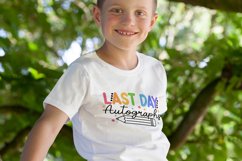 Last Day autographs SVG | Last day of School Teacher Shirt Product Image 3