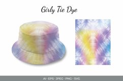 Girly Tie Dye Watercolor Background Product Image 1