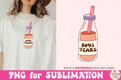 Boys Tears Png, Funny Quote Sublimation Design, Best Design Product Image 2