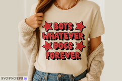 Boys Whatever Dogs Forever Dog Funny Quote SVG PNG T-shirt Product Image 4