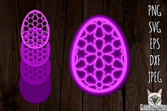 3d layered Easter egg svg, Easter multilayered paper cut Product Image 1