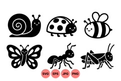 Cute Insect Vector Illustrations For Kids Product Image 1