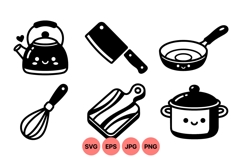 Cute Kitchen Tool SVG Icon For Crafts Product Image 1