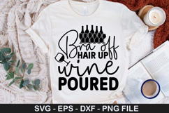 Funny Wine SVG Design - All you need is love and wine Product Image 4