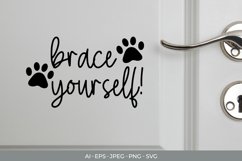 Brace Yourself Decal SVG Product Image 1