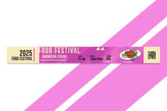Bracelet Food Festival Flat Design Template Concept Product Image 1