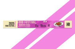 Bracelet Food Festival Flat Design Template Concept Product Image 2