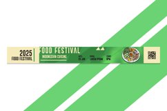 Bracelet Food Festival Flat Design Template Isolated Product Image 1