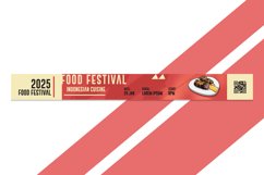 Bracelet Food Festival Flat Design Template Print Product Image 1