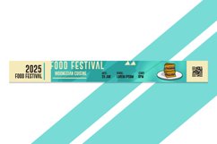 Bracelet Food Festival Flat Design Template Vector Product Image 2