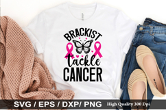 Brackish Tackle Cancer SVG - Thyroid Cancer Awareness Design Product Image 1