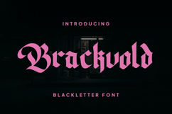 Brackvold - Blackletter Font Product Image 1