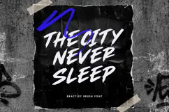 Bractley Bold Streetwear Brush Display Font Product Image 5