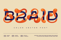 Braid - Color Vector Font Product Image 1