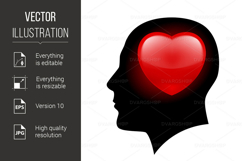 Human Head Silhouette Product Image 1