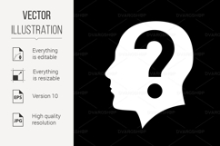 Human Head Silhouette Product Image 1