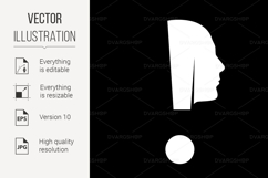 Human Head Silhouette Product Image 1