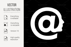 Human Head Silhouette Product Image 1